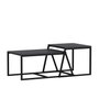Hanah Home Mesa de Centro Antracita con Estantes